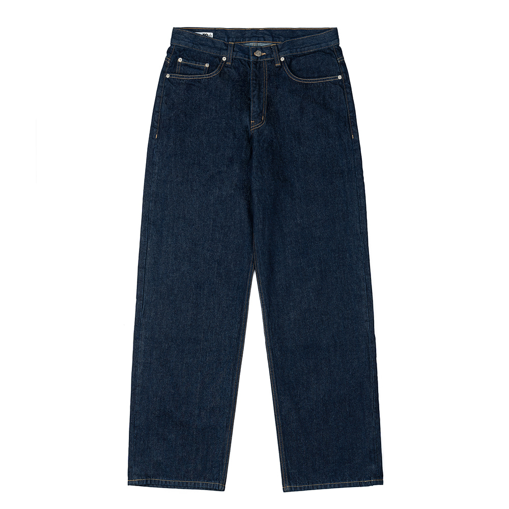 Raw indigo Relaxed-fit jeans