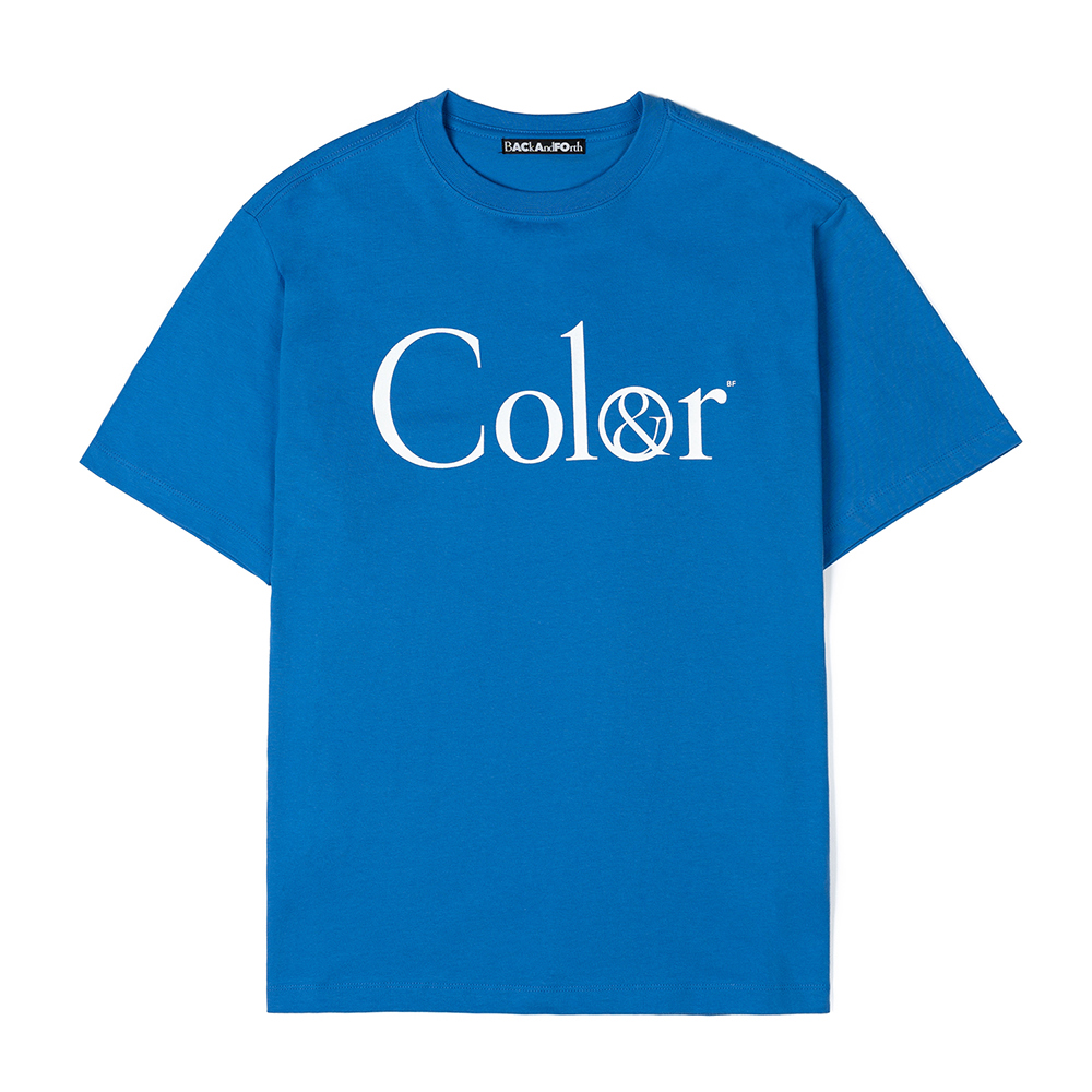 반팔 티셔츠 스카이블루 색상 이미지-S1L4